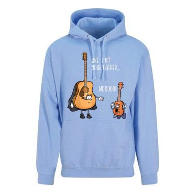 Uke I Am Your Father Guitar Ukulele Music Hilarious Gift Unisex Surf Hoodie