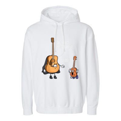 Uke I Am Your Father Guitar Ukulele Music Hilarious Gift Garment-Dyed Fleece Hoodie