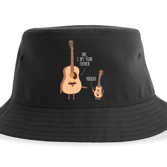 Uke I Am Your Father Ukulele Guitar Music Sustainable Bucket Hat