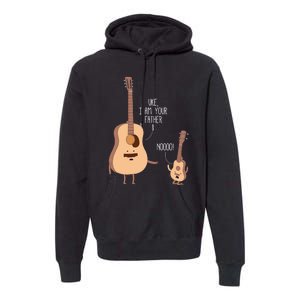 Uke I Am Your Father Ukulele Guitar Music Premium Hoodie