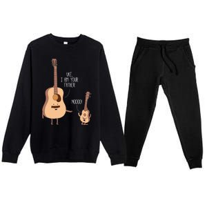 Uke I Am Your Father Ukulele Guitar Music Premium Crewneck Sweatsuit Set