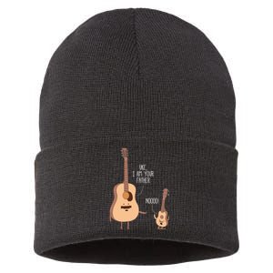 Uke I Am Your Father Ukulele Guitar Music Sustainable Knit Beanie