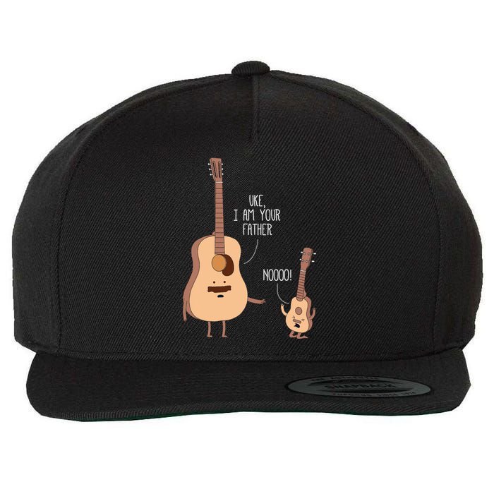 Uke I Am Your Father Ukulele Guitar Music Wool Snapback Cap