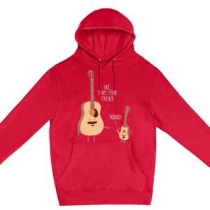 Uke I Am Your Father Ukulele Guitar Music Premium Pullover Hoodie