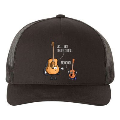 Uke I Am Your Father Guitar Ukulele Music Hilarious Gift Yupoong Adult 5-Panel Trucker Hat