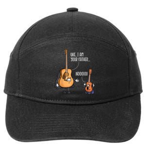 Uke I Am Your Father Guitar Ukulele Music Hilarious Gift 7-Panel Snapback Hat