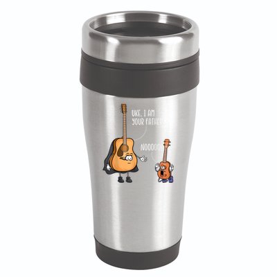 Uke I Am Your Father Guitar Ukulele Music Hilarious Gift 16oz Travel Tumbler