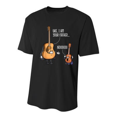 Uke I Am Your Father Guitar Ukulele Music Hilarious Gift Youth Performance Sprint T-Shirt
