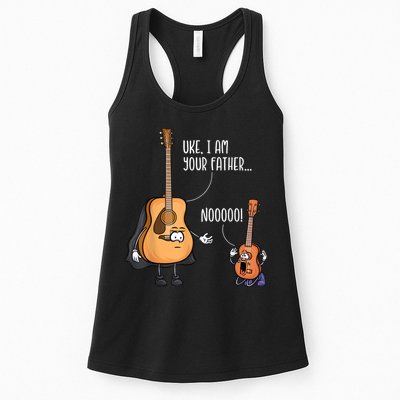 Uke I Am Your Father Guitar Ukulele Music Hilarious Gift Womens Tank Top