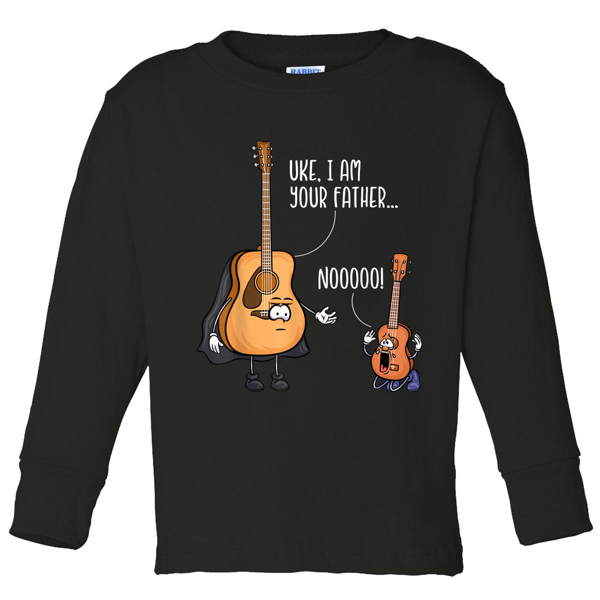 Uke I Am Your Father Guitar Ukulele Music Hilarious Gift Toddler Long Sleeve Shirt