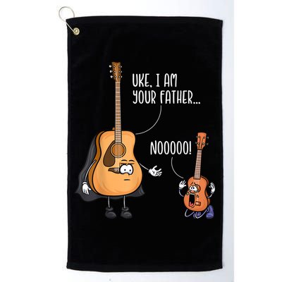 Uke I Am Your Father Guitar Ukulele Music Hilarious Gift Platinum Collection Golf Towel