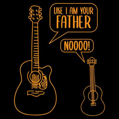 Uke I Am Your Father Guitar Ukulele Music Hilarious Gift T-Shirt