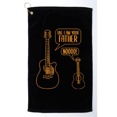 Uke I Am Your Father Guitar Ukulele Music Hilarious Gift Platinum Collection Golf Towel