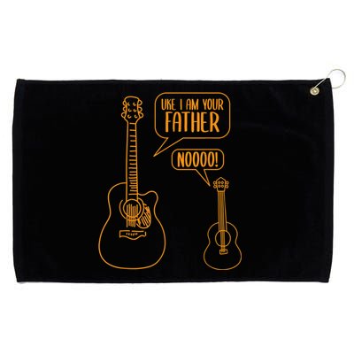 Uke I Am Your Father Guitar Ukulele Music Hilarious Gift Grommeted Golf Towel