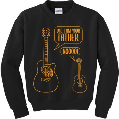 Uke I Am Your Father Guitar Ukulele Music Hilarious Gift Kids Sweatshirt