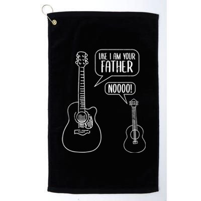 Uke I Am Your Father Guitar Ukulele Music Hilarious Gift Platinum Collection Golf Towel