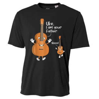 Uke I Am Your Father Guitar Ukulele Music Hilarious Gift Cooling Performance Crew T-Shirt