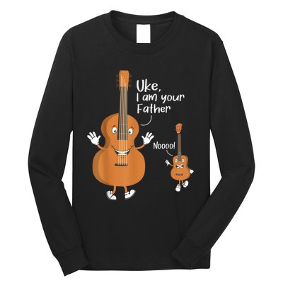 Uke I Am Your Father Guitar Ukulele Music Hilarious Gift Long Sleeve Shirt