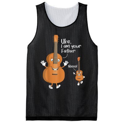 Uke I Am Your Father Guitar Ukulele Music Hilarious Gift Mesh Reversible Basketball Jersey Tank