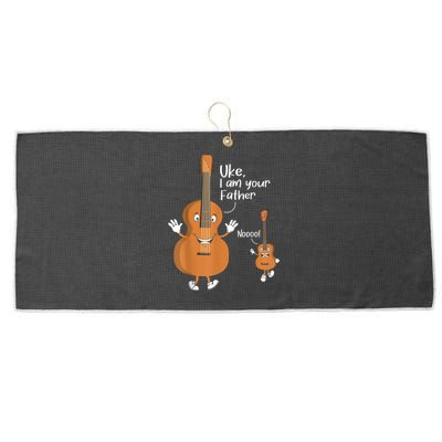 Uke I Am Your Father Guitar Ukulele Music Hilarious Gift Large Microfiber Waffle Golf Towel