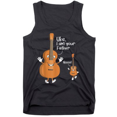 Uke I Am Your Father Guitar Ukulele Music Hilarious Gift Tank Top