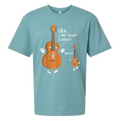 Uke I Am Your Father Guitar Ukulele Music Hilarious Gift Sueded Cloud Jersey T-Shirt