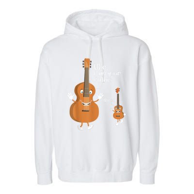 Uke I Am Your Father Guitar Ukulele Music Hilarious Gift Garment-Dyed Fleece Hoodie