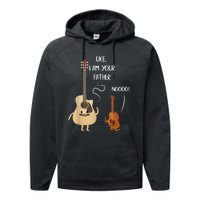 Uke I Am Your Father Guitar Ukulele Music Hilarious Gift Performance Fleece Hoodie