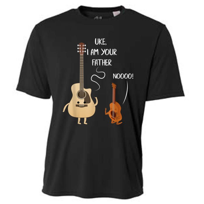 Uke I Am Your Father Guitar Ukulele Music Hilarious Gift Cooling Performance Crew T-Shirt