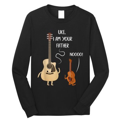 Uke I Am Your Father Guitar Ukulele Music Hilarious Gift Long Sleeve Shirt