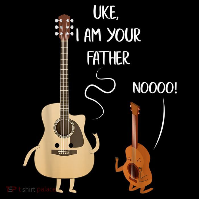 Uke I Am Your Father Guitar Ukulele Music Hilarious Gift Tall T-Shirt