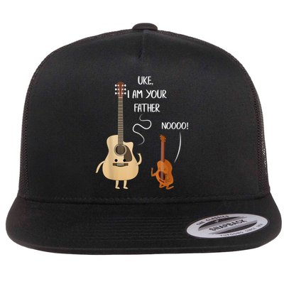 Uke I Am Your Father Guitar Ukulele Music Hilarious Gift Flatbill Hat