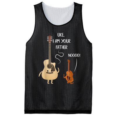 Uke I Am Your Father Guitar Ukulele Music Hilarious Gift Mesh Reversible Basketball Jersey Tank