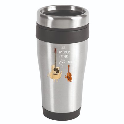 Uke I Am Your Father Guitar Ukulele Music Hilarious Gift 16oz Travel Tumbler