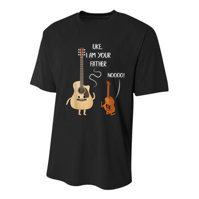 Uke I Am Your Father Guitar Ukulele Music Hilarious Gift Youth Performance Sprint T-Shirt