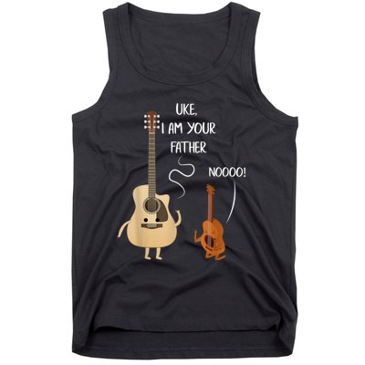 Uke I Am Your Father Guitar Ukulele Music Hilarious Gift Tank Top