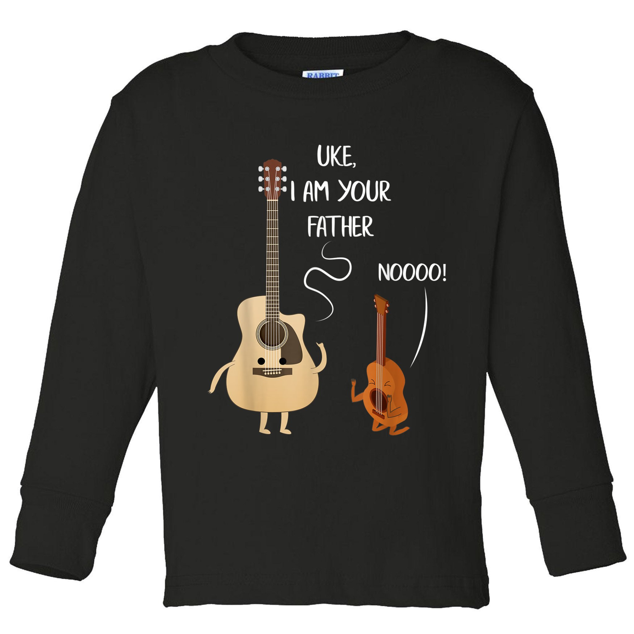 Uke I Am Your Father Guitar Ukulele Music Hilarious Gift Toddler Long Sleeve Shirt
