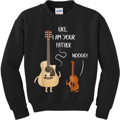 Uke I Am Your Father Guitar Ukulele Music Hilarious Gift Kids Sweatshirt