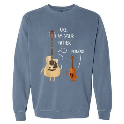 Uke I Am Your Father Guitar Ukulele Music Hilarious Gift Garment-Dyed Sweatshirt