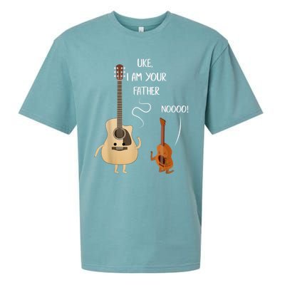 Uke I Am Your Father Guitar Ukulele Music Hilarious Gift Sueded Cloud Jersey T-Shirt