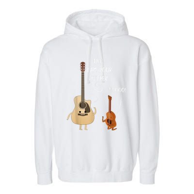 Uke I Am Your Father Guitar Ukulele Music Hilarious Gift Garment-Dyed Fleece Hoodie