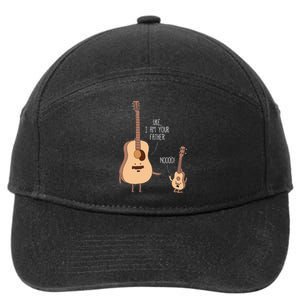 Uke I Am Your Father Ukulele Guitar Music 7-Panel Snapback Hat