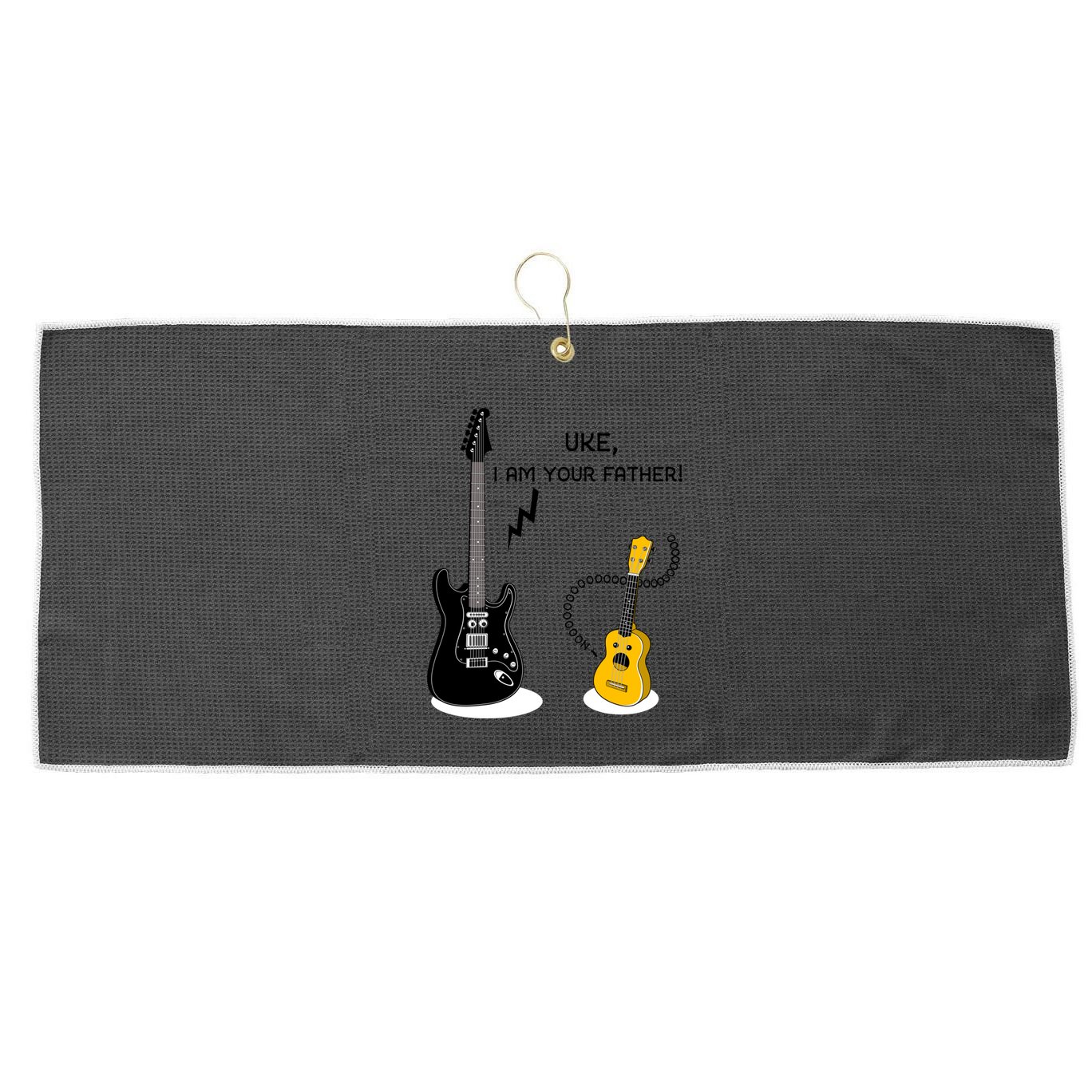Uke I Am Your Father! Large Microfiber Waffle Golf Towel