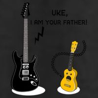 Uke I Am Your Father! Large Microfiber Waffle Golf Towel