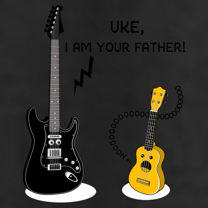 Uke I Am Your Father! Large Microfiber Waffle Golf Towel