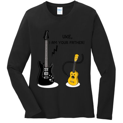 Uke I Am Your Father! Ladies Long Sleeve Shirt