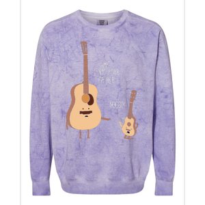 Uke I Am Your Father Ukulele Guitar Music Colorblast Crewneck Sweatshirt