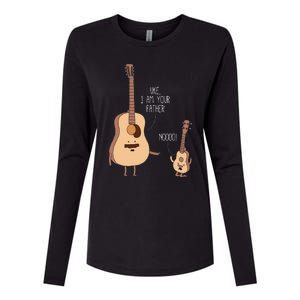 Uke I Am Your Father Ukulele Guitar Music Womens Cotton Relaxed Long Sleeve T-Shirt