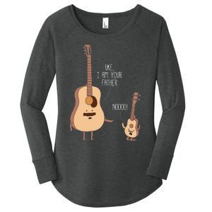 Uke I Am Your Father Ukulele Guitar Music Women's Perfect Tri Tunic Long Sleeve Shirt