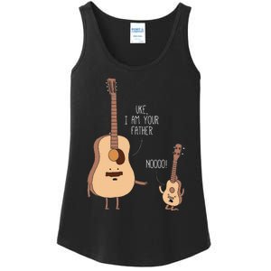 Uke I Am Your Father Ukulele Guitar Music Ladies Essential Tank